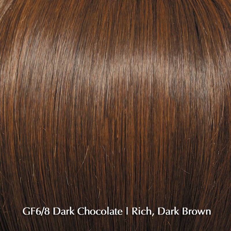Dress Me Up by Gabor | Heat Friendly Synthetic | Lace Front Wig (Mono Part) Cloud 9 Wigs GF6-8 Dark Chocolate / Front: 12" | Crown: 13" | Back: 11" | Sides: 9" | Nape: 6" / Average
