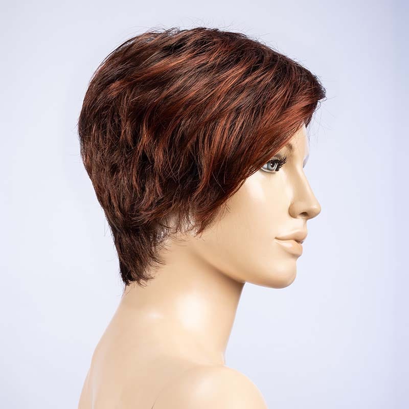 First Wig by Ellen Wille | Synthetic Lace Front Wig (Hand-Tied) Ellen Wille Synthetic Hot Chili Rooted / Front: 4.75" | Crown: 4" | Sides: 2" | Nape: 2” / Petite