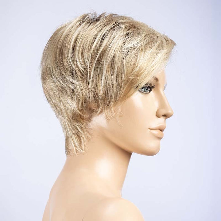 First Wig by Ellen Wille | Synthetic Lace Front Wig (Hand-Tied) Ellen Wille Synthetic Sandy Blonde Rooted / Front: 4.75" | Crown: 4" | Sides: 2" | Nape: 2” / Petite