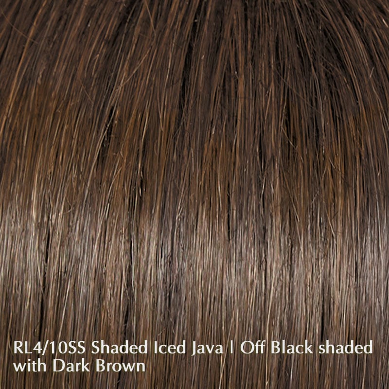 Flying Solo by Raquel Welch | Synthetic Lace Front Wig (Hand-Tied) Raquel Welch Heat Friendly Synthetic RL4/10SS Shaded Iced Java / Front: 6.5" | Crown: 11.5" | Back: 10" | Sides: 8" | Nape: 5" / Petite / Average