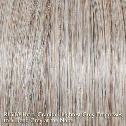 Flying Solo by Raquel Welch | Synthetic Lace Front Wig (Hand-Tied) Raquel Welch Heat Friendly Synthetic RL51/61 Iced Granita / Front: 6.5" | Crown: 11.5" | Back: 10" | Sides: 8" | Nape: 5" / Petite / Average