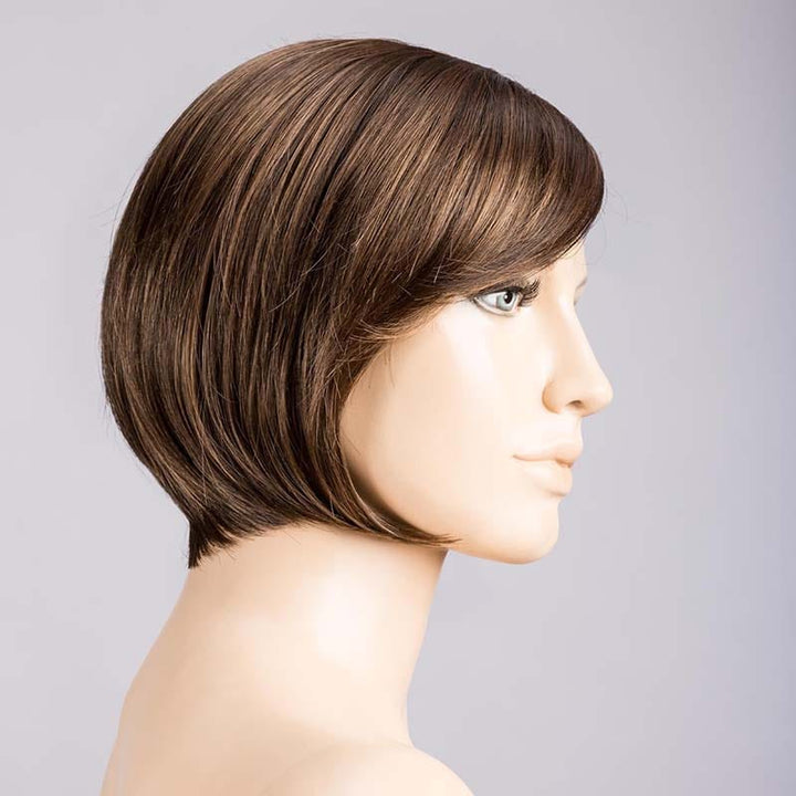 French Wig by Ellen Wille | Synthetic Lace Front Wig (Mono Part) Ellen Wille Synthetic Chocolate Rooted / Front: 5" | Crown: 9 " | Sides: 6" | Nape: 2 " / Petite