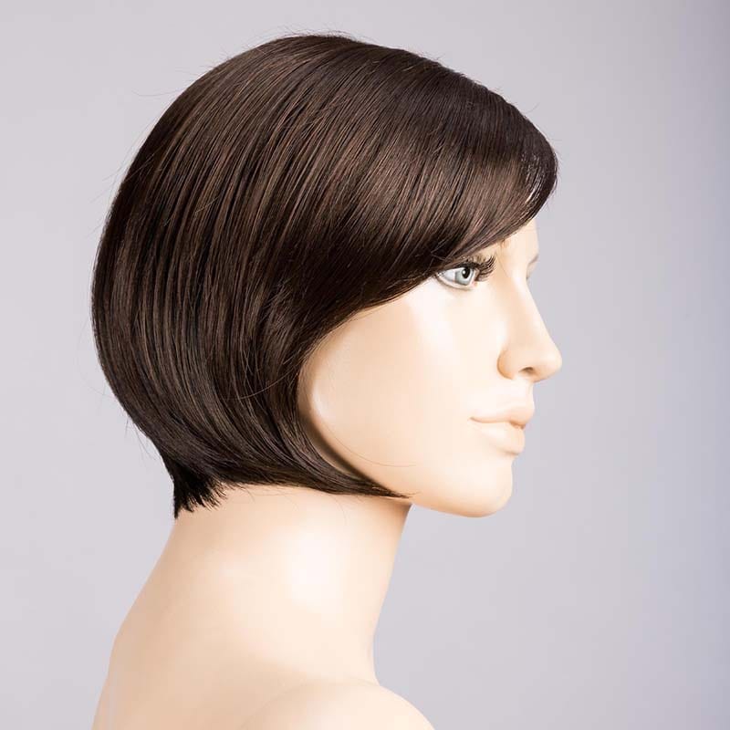 French Wig by Ellen Wille | Synthetic Lace Front Wig (Mono Part) Ellen Wille Synthetic Dark Chocolate Mix / Front: 5" | Crown: 9 " | Sides: 6" | Nape: 2 " / Petite