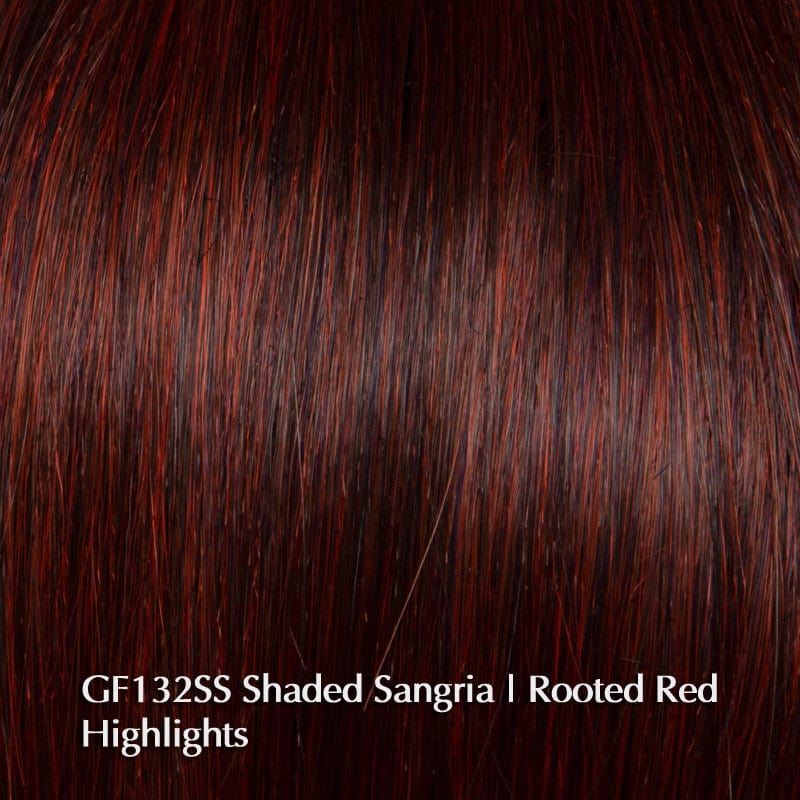 Glamorize Always by Gabor | Heat Friendly Synthetic | Lace Front Wig (Hand-Tied Top) Gabor Heat Friendly Synthetic GF132SS SS Sangria / Front: 7" | Crown: 7" | Back: 6.5" | Sides: 7.5" | Nape: 3.25" / Average