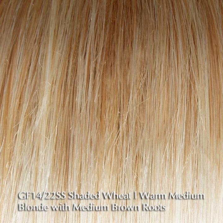 Glamorize Always by Gabor | Heat Friendly Synthetic | Lace Front Wig (Hand-Tied Top) Gabor Heat Friendly Synthetic GF14-22SS SS Wheat / Front: 7" | Crown: 7" | Back: 6.5" | Sides: 7.5" | Nape: 3.25" / Average