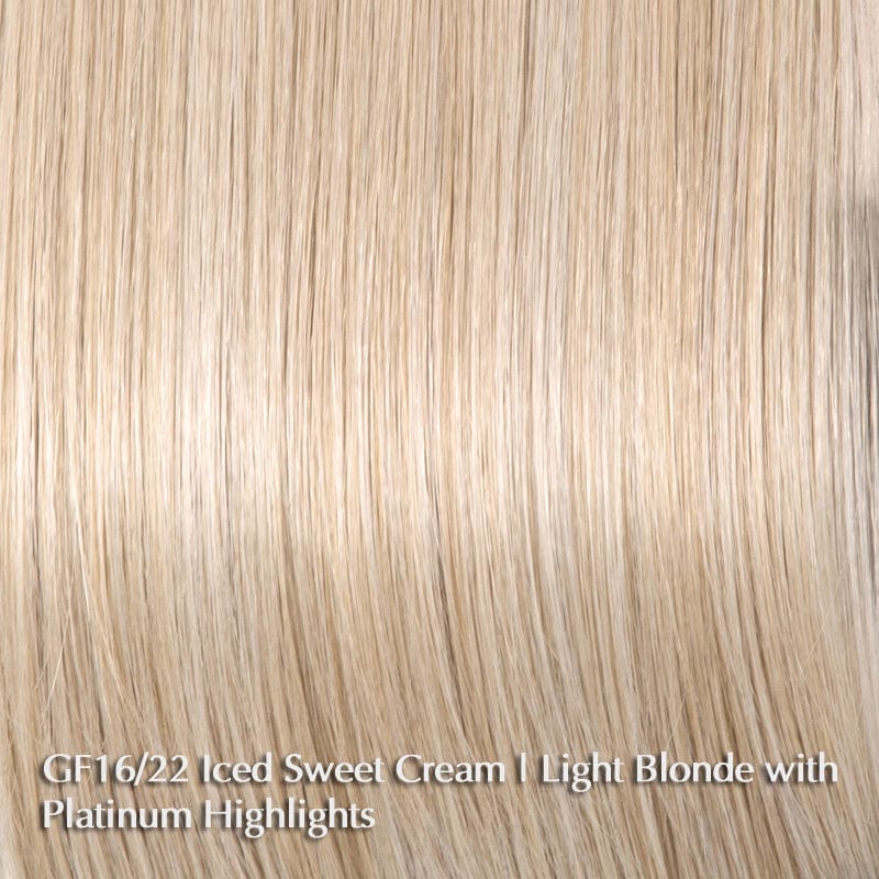 Glamorize Always by Gabor | Heat Friendly Synthetic | Lace Front Wig (Hand-Tied Top) Gabor Heat Friendly Synthetic GF16-22 Iced Sweet Cream / Front: 7" | Crown: 7" | Back: 6.5" | Sides: 7.5" | Nape: 3.25" / Average