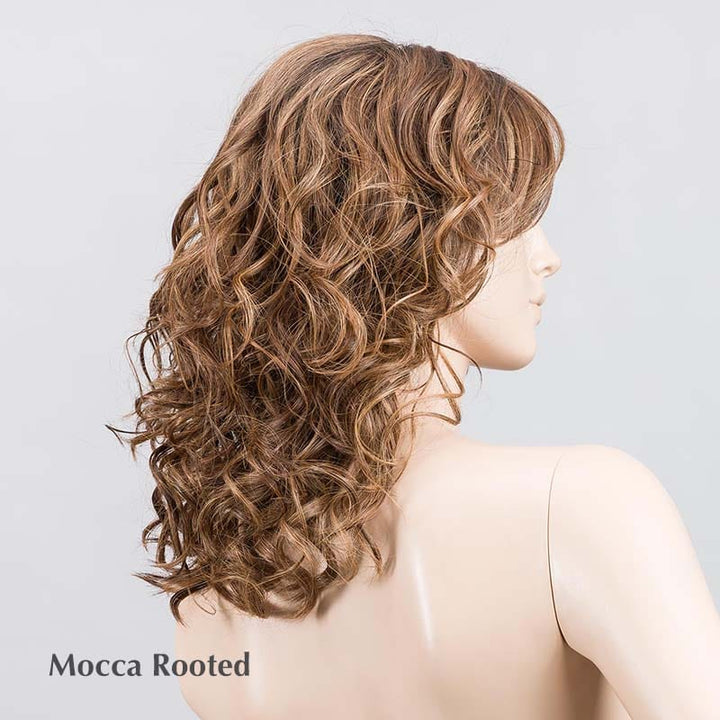 Heaven Wig by Ellen Wille | Synthetic Lace Front Wig (Mono Part) Ellen Wille Heat Friendly Synthetic Mocca Rooted 830.27.33 / Front: 7" | Crown: 12" | Sides: 11.5" | Nape: 11.5" / Petite / Average