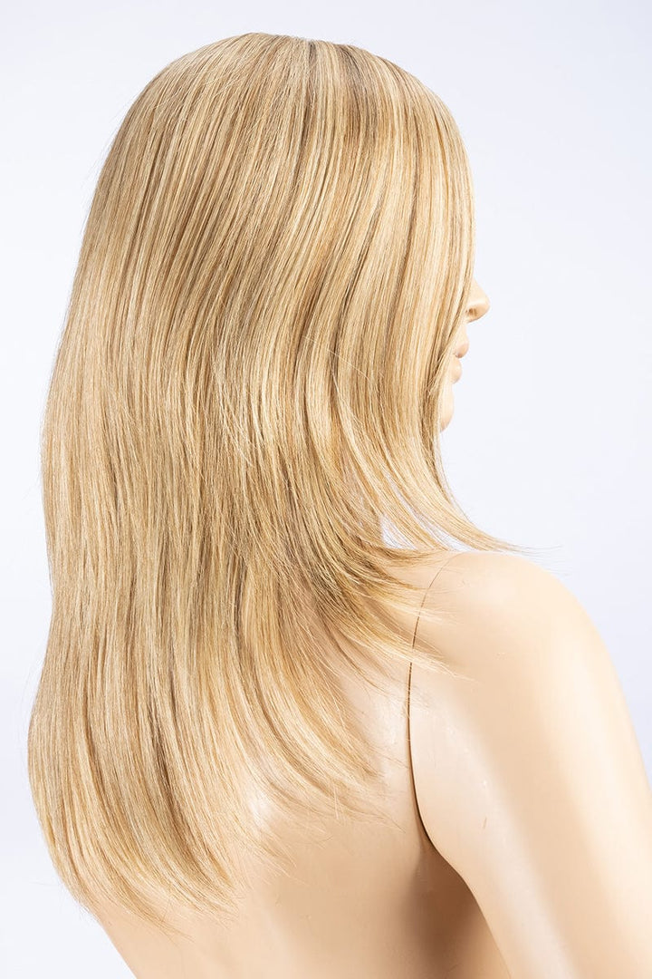 Image Wig by Ellen Wille | Human/Synthetic Hair Blend Lace Front Wig (Hand-Tied) Ellen Wille Heat Friendly/Human Hair Blend Sandy Blonde Rooted / Front: 8” | Crown: 12.5” | Sides: 12” | Nape: 11.5” / Petite