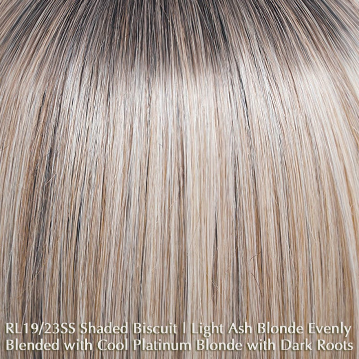 It Curl Wig by Raquel Welch | Heat Friendly Synthetic | Lace Front Wig (Basic) Raquel Welch Heat Friendly Synthetic RL19/23SS Shaded Biscuit / Front: 7.5" | Side: 9.5" | Back: 9.5" | Crown: 9.5" | Nape: 8.5" / Average