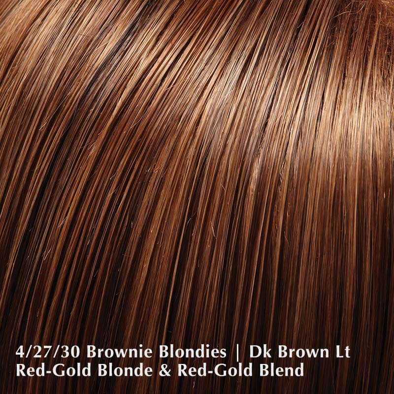 Julianne Lite by Jon Renau | Synthetic Lace Front Wig (Hand-Tied) Jon Renau Synthetic 4/27/30 Brownie Blondies / Front: 10" | Crown: 12" | Side: 9" | Back: 12" | Nape: 6" / Average