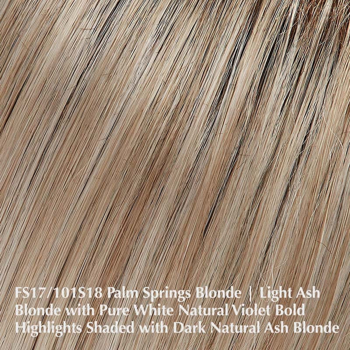 Julianne Lite by Jon Renau | Synthetic Lace Front Wig (Hand-Tied) Jon Renau Synthetic FS17/101S18 Palm Springs Blonde / Front: 10" | Crown: 12" | Side: 9" | Back: 12" | Nape: 6" / Average