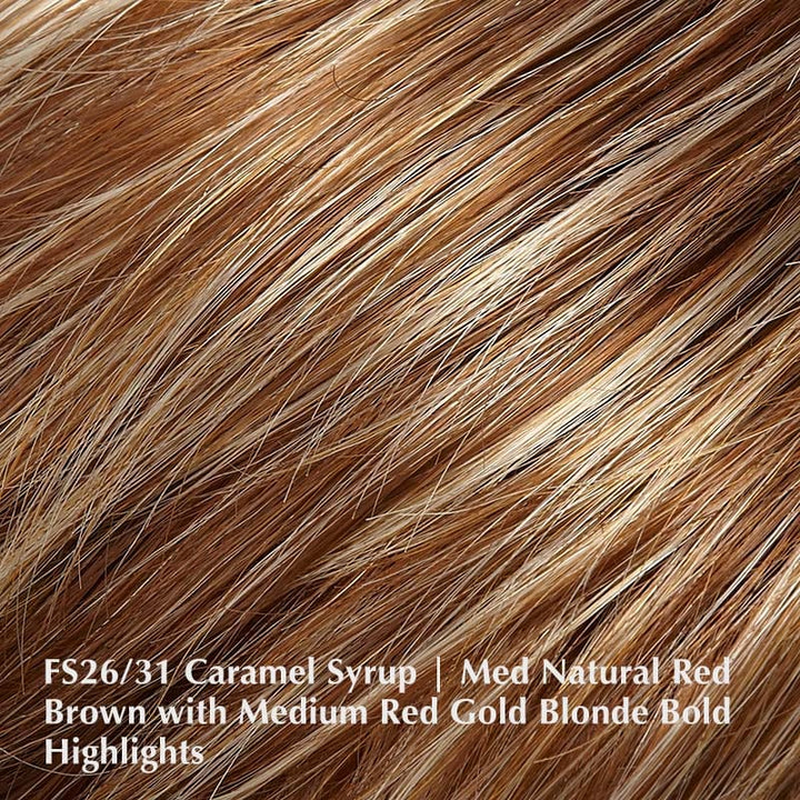 Julianne Lite by Jon Renau | Synthetic Lace Front Wig (Hand-Tied) Jon Renau Synthetic FS26/31 Caramel Syrup / Front: 10" | Crown: 12" | Side: 9" | Back: 12" | Nape: 6" / Average