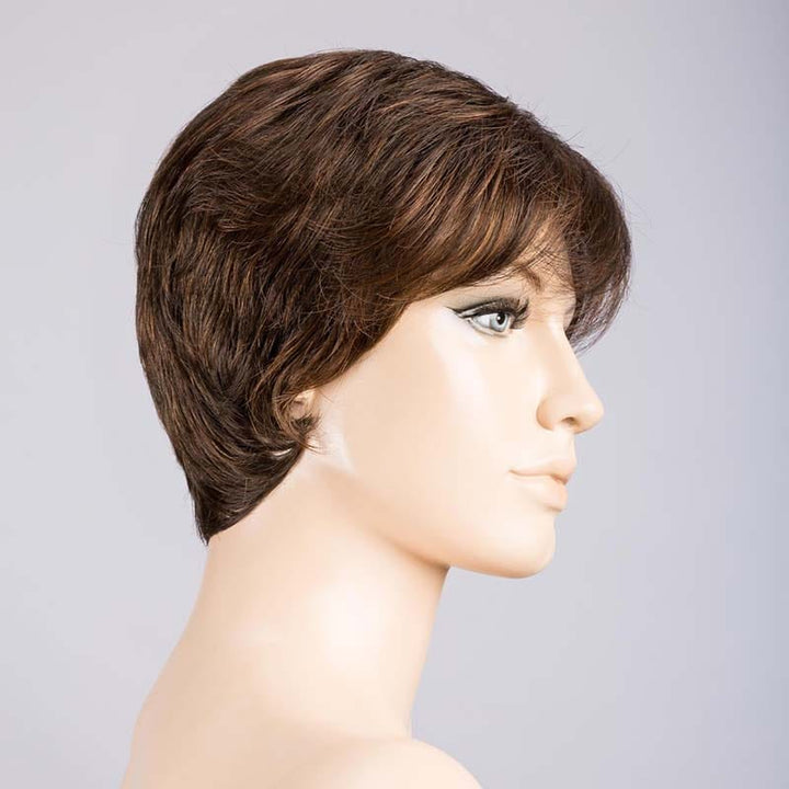 Light Mono Wig by Ellen Wille | Synthetic Wig (Mono Top) Ellen Wille Synthetic Dark Chocolate Mix / Front: 3" | Crown: 3.5" | Side: 2.5" | Nape: 2" / Petite