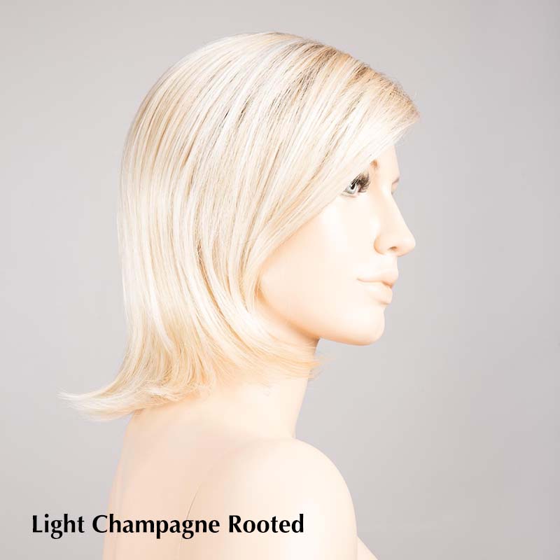 Limit II Wig by Ellen Wille | Synthetic Wig (Mono Part) Ellen Wille Synthetic Light Champagne Rooted / Front: 6" |  Crown: 6" |  Sides: 4" |  Nape: 4.5" / Petite