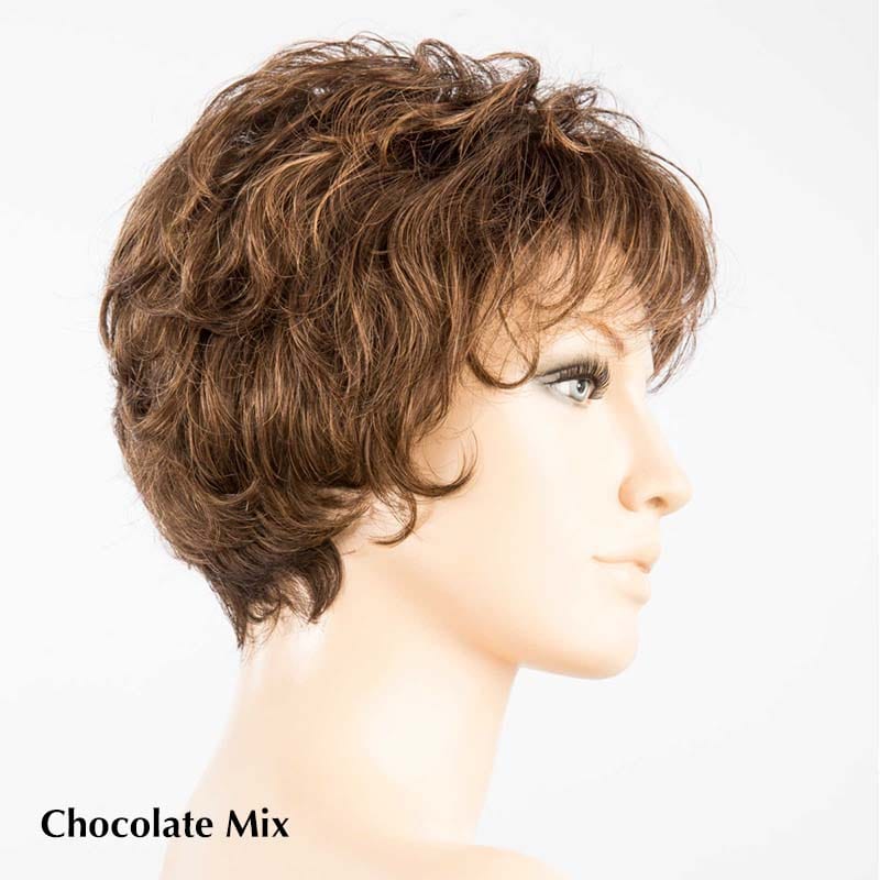 Louise Wig by Ellen Wille | Synthetic Ellen Wille Synthetic Chocolate Mix / Front: 4" |  Crown: 4" |  Sides: 2" |  Nape: 1.5" / Petite / Average