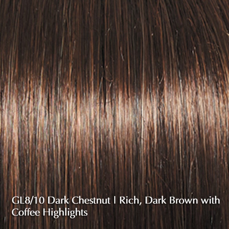 Love Wave by Gabor | Synthetic Wig (Mono Part) Gabor Synthetic GL8-10 Dark Chestnut / Front: 10" | Crown: 10" | Back: 12.25" | Sides: 10.25" | Nape: 7.5" / Average