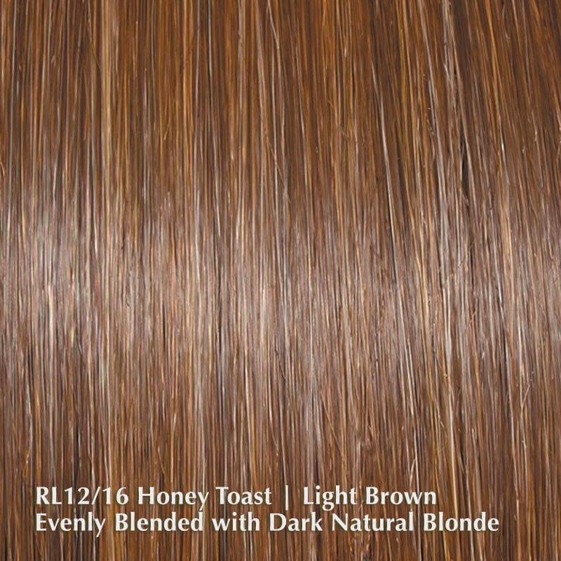 Made You Look by Raquel Welch | Synthetic Lace Front Wig (Hand-Tied) Raquel Welch Heat Friendly Synthetic RL12/16 Honey Toast / Front: 5.5" | Crown: 8" | Back: 7" | Sides: 7" | Nape: 2" / Petite / Average
