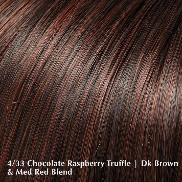 Mariah Wig by Jon Renau | Synthetic Wig (Basic Cap) Jon Renau Synthetic 4/33 Chocolate Raspberry Truffle / Front: 5.5" | Side: 12.5" | Crown: 11.5" | Nape: 13" / Average