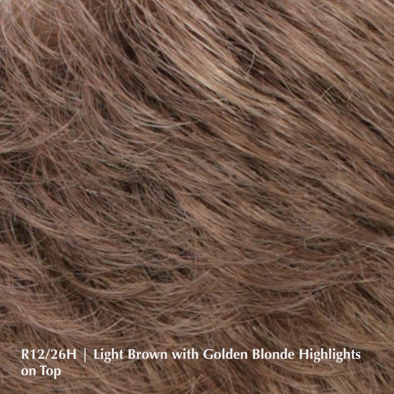 Meg Wig by Estetica | Synthetic Lace Front Wig (Basic Cap) Estetica Synthetic R12/26H / Bang: 6" | Crown: 6.25" | Sides: 3.75" | Nape: 1.75" / Average