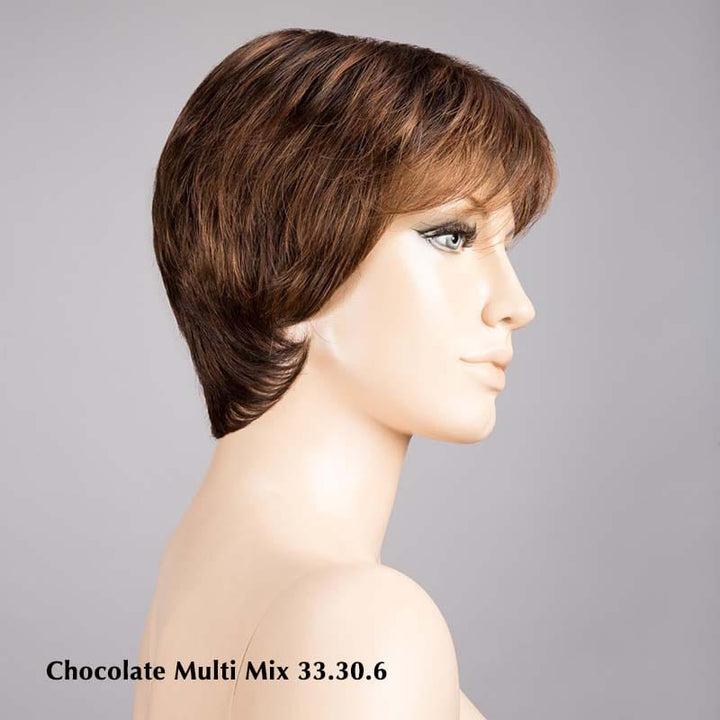Napoli Wig by Ellen Wille | Synthetic Lace Front Wig (Mono Top) Ellen Wille Synthetic Chocolate Multi Mix 33.30.6 / Front: 2.5" | Crown: 4" | Sides: 2.5" | Nape: 2.75" / Petite / Average