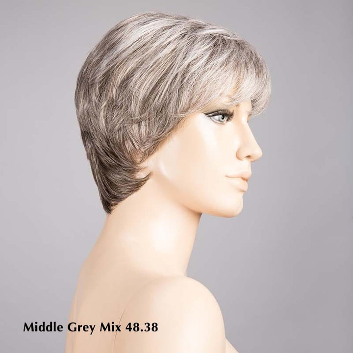 Napoli Wig by Ellen Wille | Synthetic Lace Front Wig (Mono Top) Ellen Wille Synthetic Middle Grey Mix 48.38 / Front: 2.5" | Crown: 4" | Sides: 2.5" | Nape: 2.75" / Petite / Average