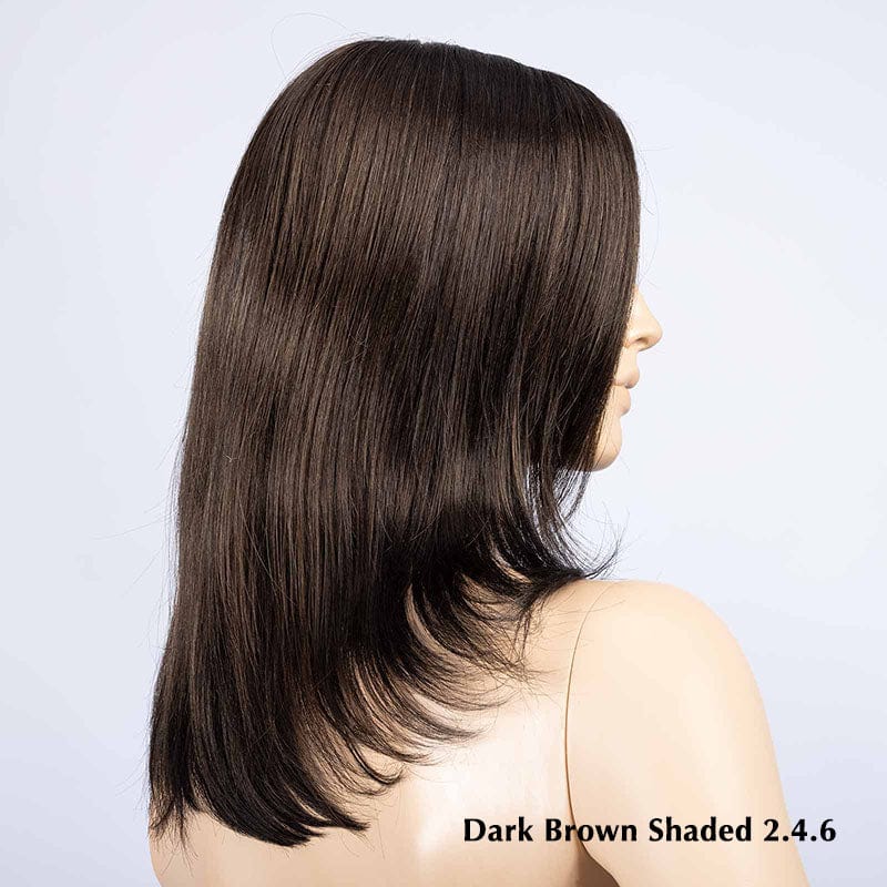 Noblesse by Ellen Wille | Synthetic Lace Front Wig (Mono Top) Ellen Wille Synthetic Dark Brown Shaded 2.4.6 | Black / Dark Brown w/ Darkest Dark Brown Blended & Shaded Roots