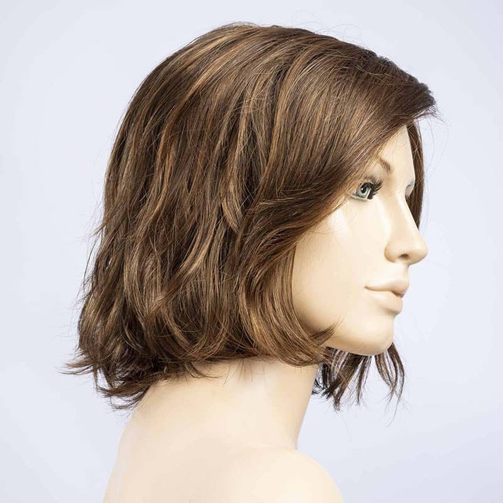 Nola | Synthetic Lace Front Wig (Mono Part) Ellen Wille Synthetic Chocolate Shaded 830.6.27 / Front: 8" | Crown: 9.25" | Sides: 7.5" | Nape: 4" / Petite / Average