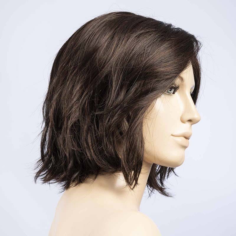 Nola | Synthetic Lace Front Wig (Mono Part) Ellen Wille Synthetic Dark Chocolate 4.33.6 / Front: 8" | Crown: 9.25" | Sides: 7.5" | Nape: 4" / Petite / Average