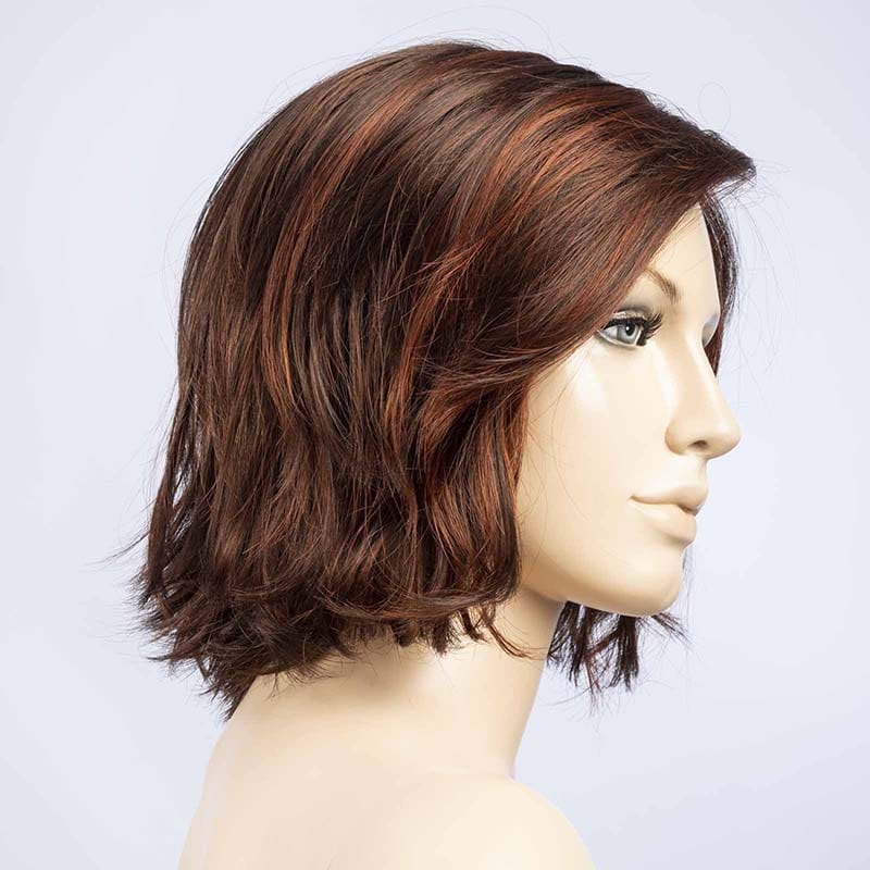 Nola | Synthetic Lace Front Wig (Mono Part) Ellen Wille Synthetic Red Vino Shaded 33.130.4 / Front: 8" | Crown: 9.25" | Sides: 7.5" | Nape: 4" / Petite / Average