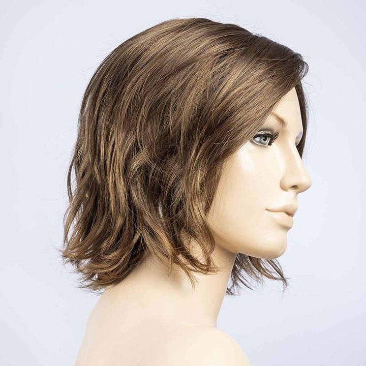 Nola | Synthetic Lace Front Wig (Mono Part) Ellen Wille Synthetic Toffee Brown Shaded 830.27 / Front: 8" | Crown: 9.25" | Sides: 7.5" | Nape: 4" / Petite / Average