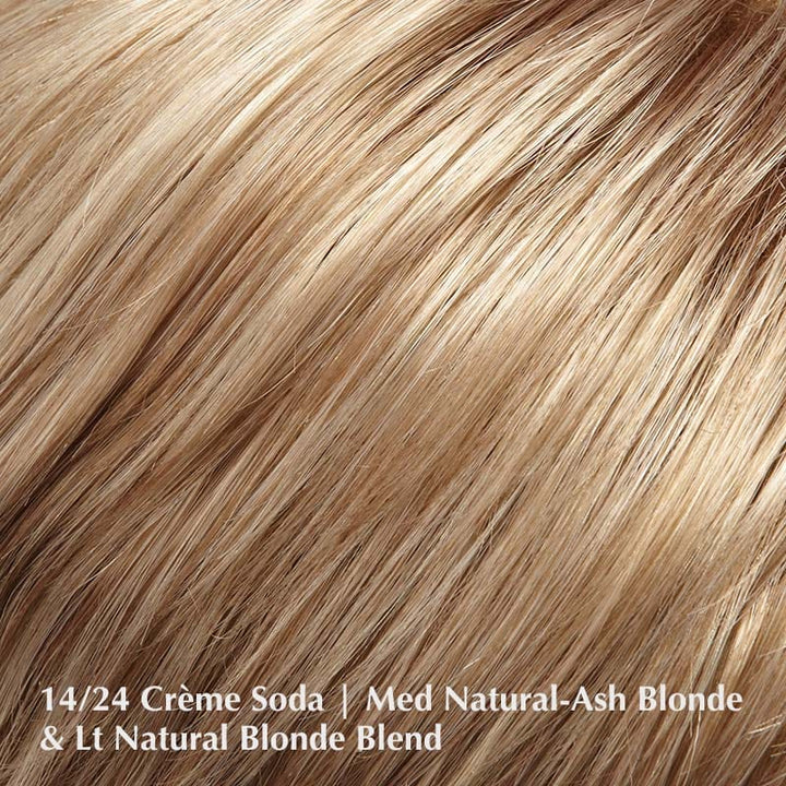 Peaches Wig by Jon Renau | Synthetic Wig (Basic Cap) Jon Renau Synthetic 14/24 Creme Soda / Front: 3.5" | Crown: 3.75" | Sides: 3.5" | Nape: 3.5" / Average