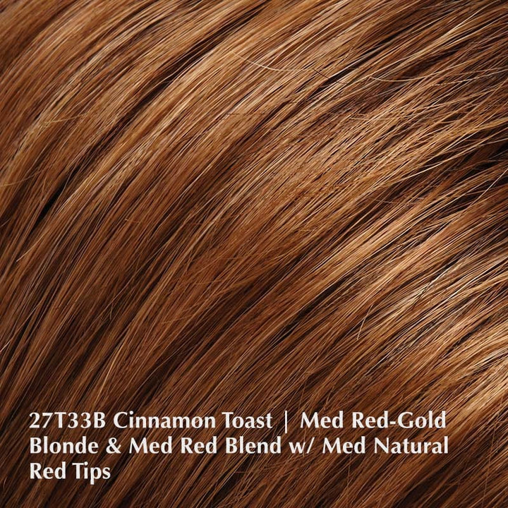 Peaches Wig by Jon Renau | Synthetic Wig (Basic Cap) Jon Renau Synthetic 27T33B Cinnamon Toast / Front: 3.5" | Crown: 3.75" | Sides: 3.5" | Nape: 3.5" / Average