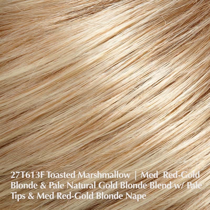 Peaches Wig by Jon Renau | Synthetic Wig (Basic Cap) Jon Renau Synthetic 27T613F Toasted Marshmallow / Front: 3.5" | Crown: 3.75" | Sides: 3.5" | Nape: 3.5" / Average