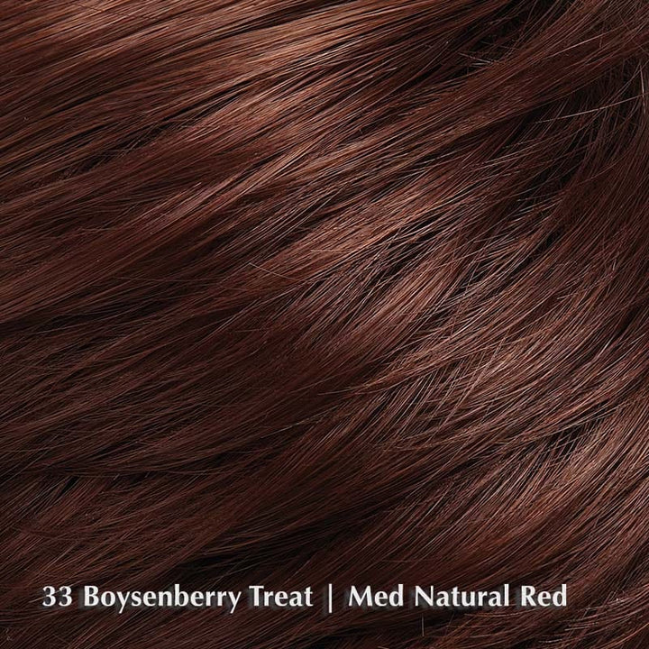 Peaches Wig by Jon Renau | Synthetic Wig (Basic Cap) Jon Renau Synthetic 33 Boysenberry Treat / Front: 3.5" | Crown: 3.75" | Sides: 3.5" | Nape: 3.5" / Average