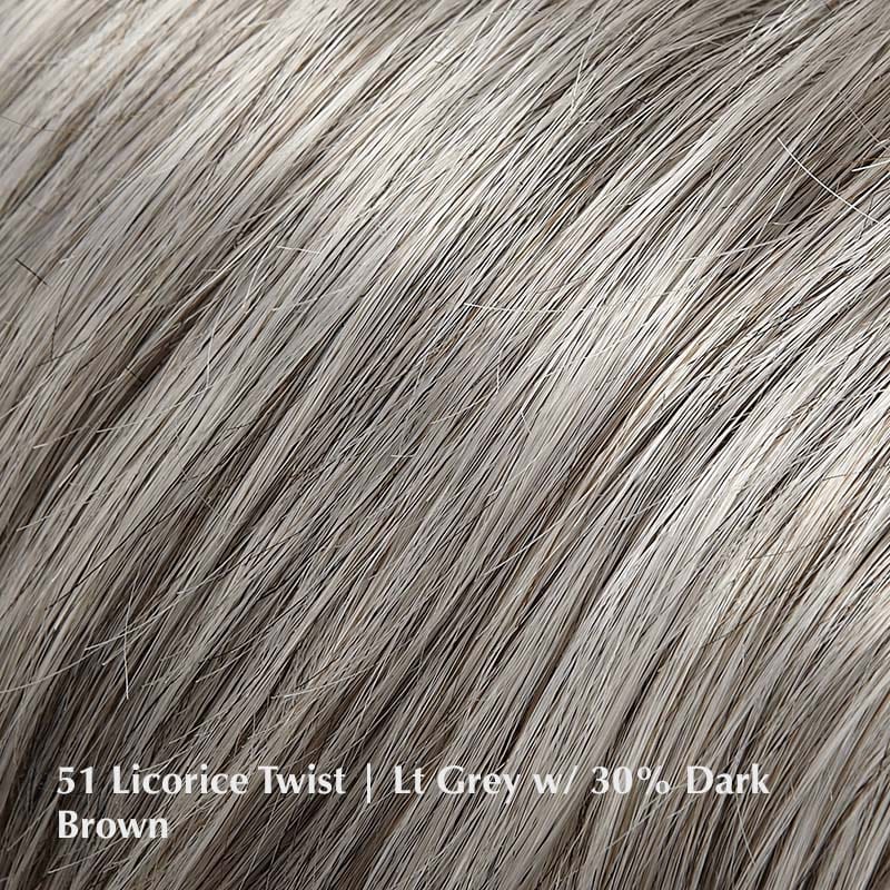 Peaches Wig by Jon Renau | Synthetic Wig (Basic Cap) Jon Renau Synthetic 51 Licorice Twist / Front: 3.5" | Crown: 3.75" | Sides: 3.5" | Nape: 3.5" / Average