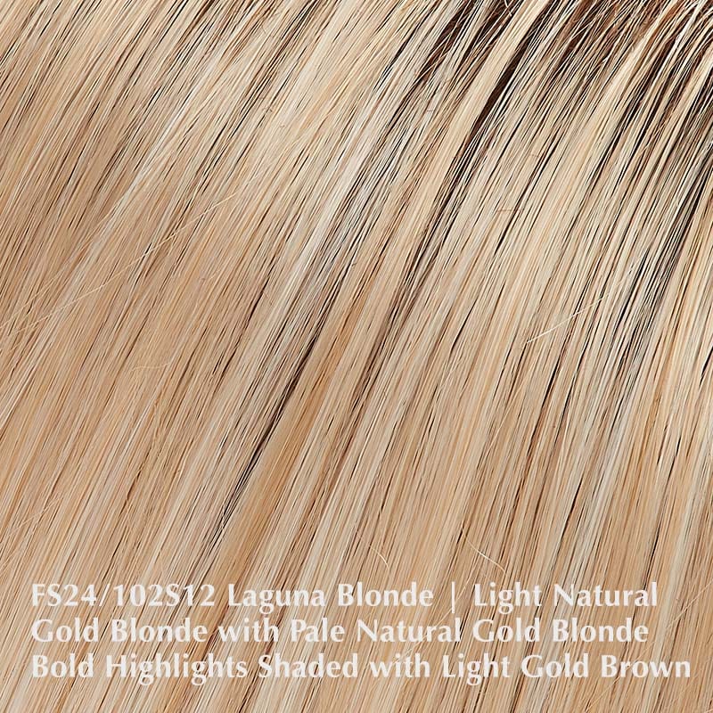 Peaches Wig by Jon Renau | Synthetic Wig (Basic Cap) Jon Renau Synthetic FS24/102S12 Laguna Blonde / Front: 3.5" | Crown: 3.75" | Sides: 3.5" | Nape: 3.5" / Average