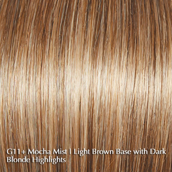 Perk Wig by Gabor | Synthetic Wig (Basic Cap) Gabor Synthetic G11+ Mocha Mist / Front: 4.25" | Crown: 3.25" | Sides: 3" | Back: 3" | Nape: 1.5" / Average