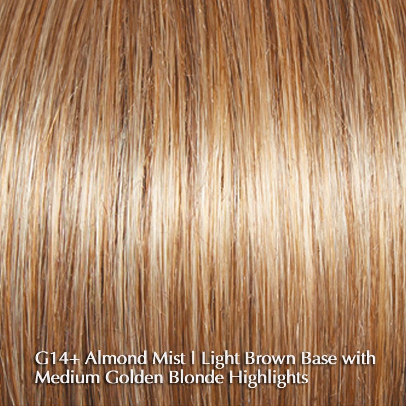 Perk Wig by Gabor | Synthetic Wig (Basic Cap) Gabor Synthetic G14+ Almond Mist / Front: 4.25" | Crown: 3.25" | Sides: 3" | Back: 3" | Nape: 1.5" / Average
