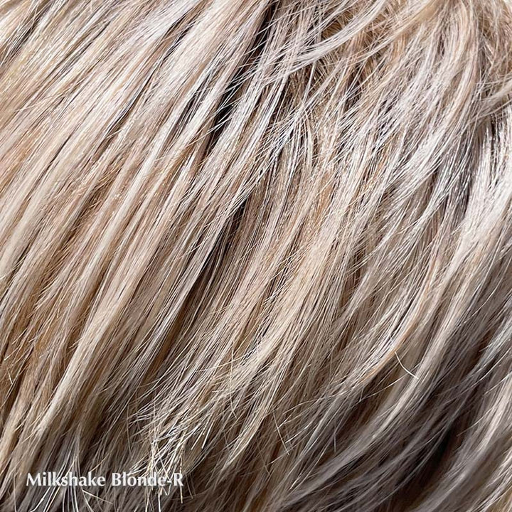 PRE-ORDER Los Angeles Wig by Belle Tress | Heat Friendly Synthetic (Mono Part) Belle Tress Heat Friendly Synthetic Milkshake Blonde-R / Side 10" | Nape 2" | Overall 10" / Average