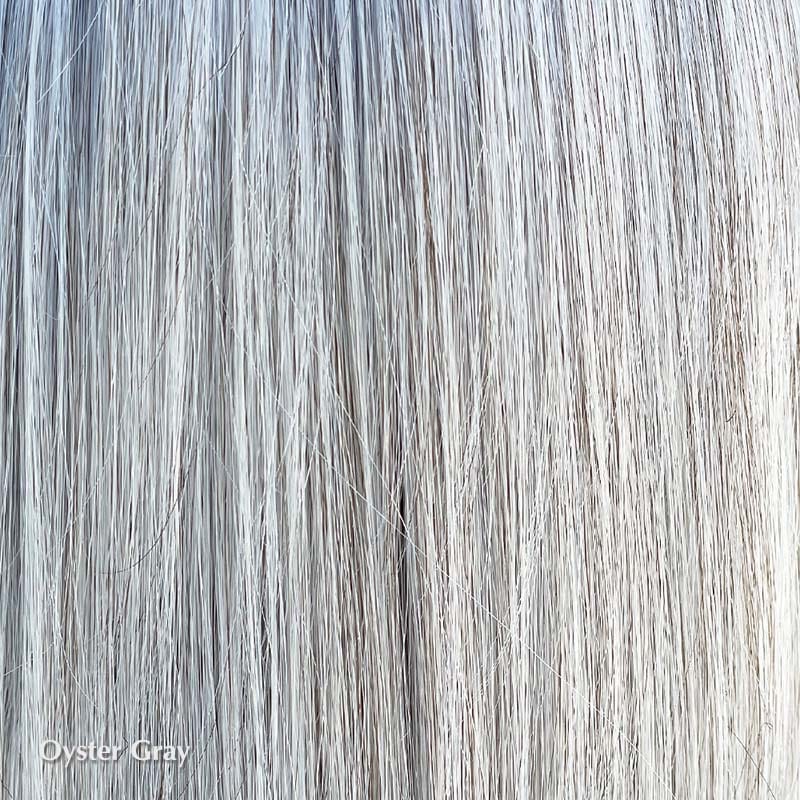 PRE-ORDER Palo Alto Wig by Belle Tress | Heat Friendly Synthetic (Mono Part) Belle Tress Heat Friendly Synthetic Oyster Gray / Side Bangs 2.5"-3.5" | Side 6" | Nape 2" | Overall 6" / Average