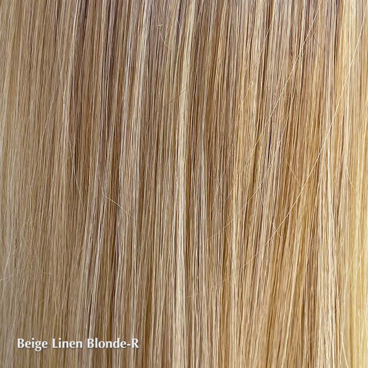 PRE-ORDER Santa Barbara Wig by Belle Tress | Heat Friendly Synthetic Belle Tress Heat Friendly Synthetic Beige Linen Blonde-R / Side Bangs 6" | Side 14" | Nape 7" | Overall 6"-15" / Average