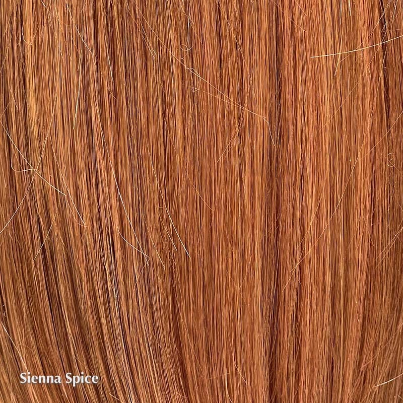 PRE-ORDER Santa Monica Wig by Belle Tress | Heat Friendly Synthetic Belle Tress Heat Friendly Synthetic Sienna Spice / Side 6"-10" | Nape 2.5"-3" | Overall 11" / Average
