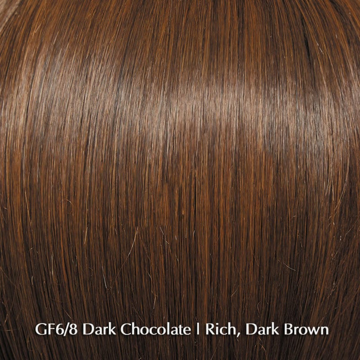 Ready For It | Synthetic Lace Front Wig (Hand-Tied Top) Gabor Heat Friendly Synthetic GF6-8 Dark Chocolate / Front: 13" | Crown: 16.5" | Back: 16" | Sides: 14" | Nape: 14.5" / Average