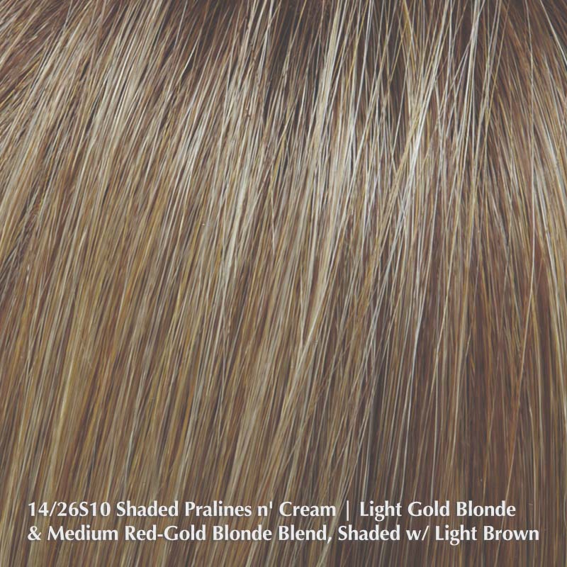 Robin Petite by Jon Renau | Synthetic Wig (Mono Top) Cloud 9 Wigs 14/26S10 Shaded Pralines n' Cream / Front: 3.5" | Crown: 4" | Sides: 2.5" | Nape: 2" / Petite