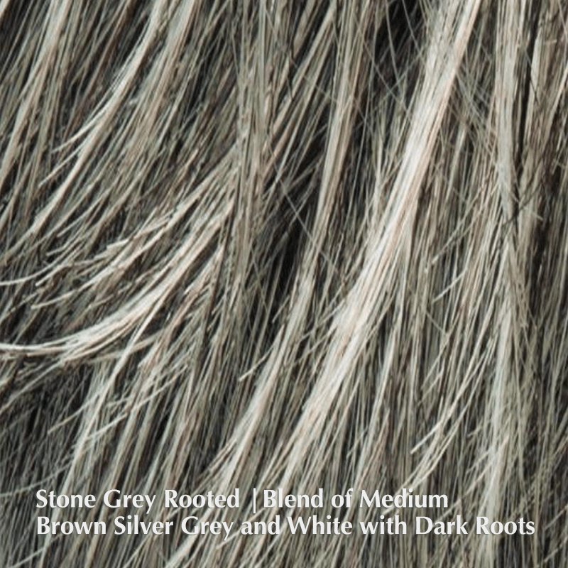 Secret Hi by Ellen Wille | Heat-Friendly Synthetic Topper Ellen Wille Hair Toppers Stone Grey Rooted / 11" x 15" / 10" x 9"