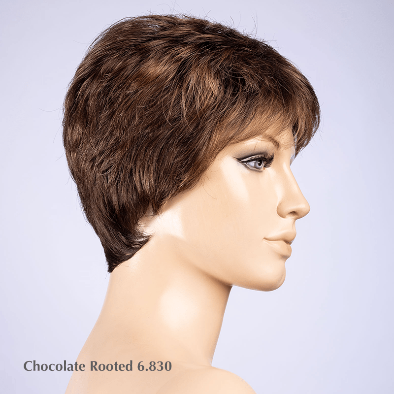 Spa Wig by Ellen Wille | Synthetic Lace Front Wig Ellen Wille Synthetic Chocolate Rooted / Front: 2.5” | Crown: 3.25" | Sides: 1.75" | Nape: 2.75" / Petite / Average