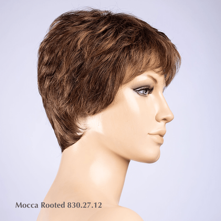 Spa Wig by Ellen Wille | Synthetic Lace Front Wig Ellen Wille Synthetic Mocca Rooted / Front: 2.5” | Crown: 3.25" | Sides: 1.75" | Nape: 2.75" / Petite / Average