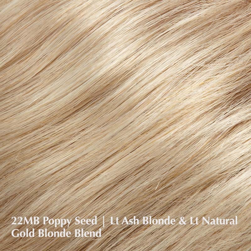 Top Smart 12" Topper by Jon Renau | Lace Front Synthetic Hair Topper Jon Renau Hair Toppers 22MB Poppy Seed / Base: 9" X 9" | Length: 12" / Large