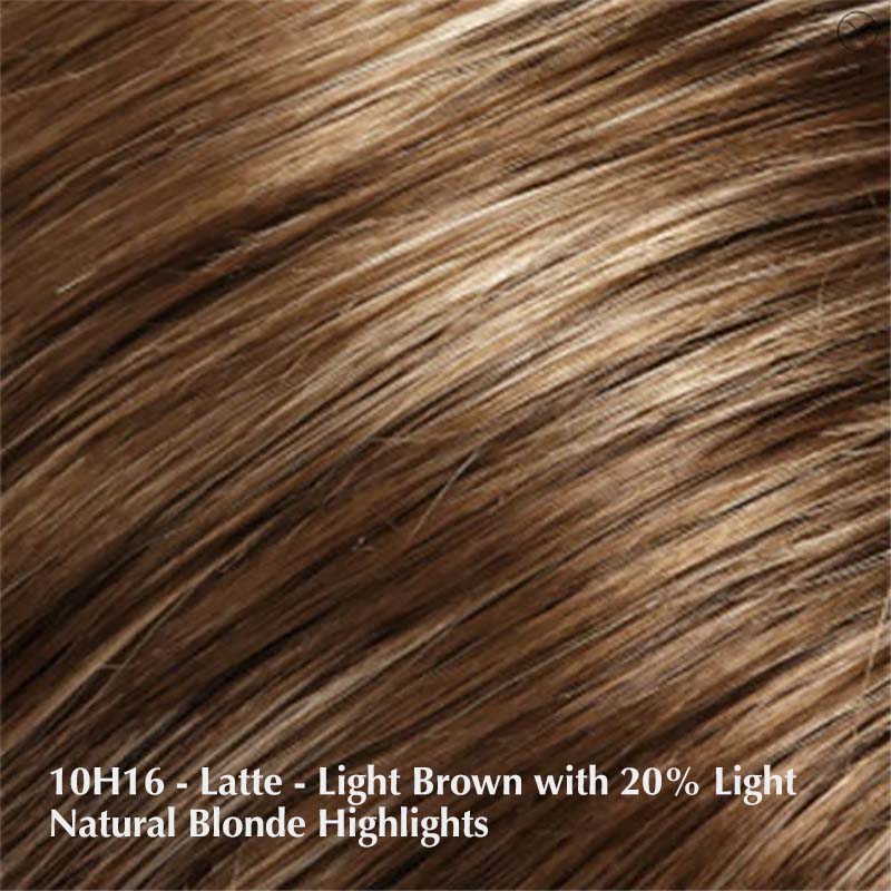 Top Smart 18" by Jon Renau | Lace Front Synthetic Hair Topper Jon Renau Hair Toppers 10H16 Latte / Base: 9" x 9" | Length: 18" / Large