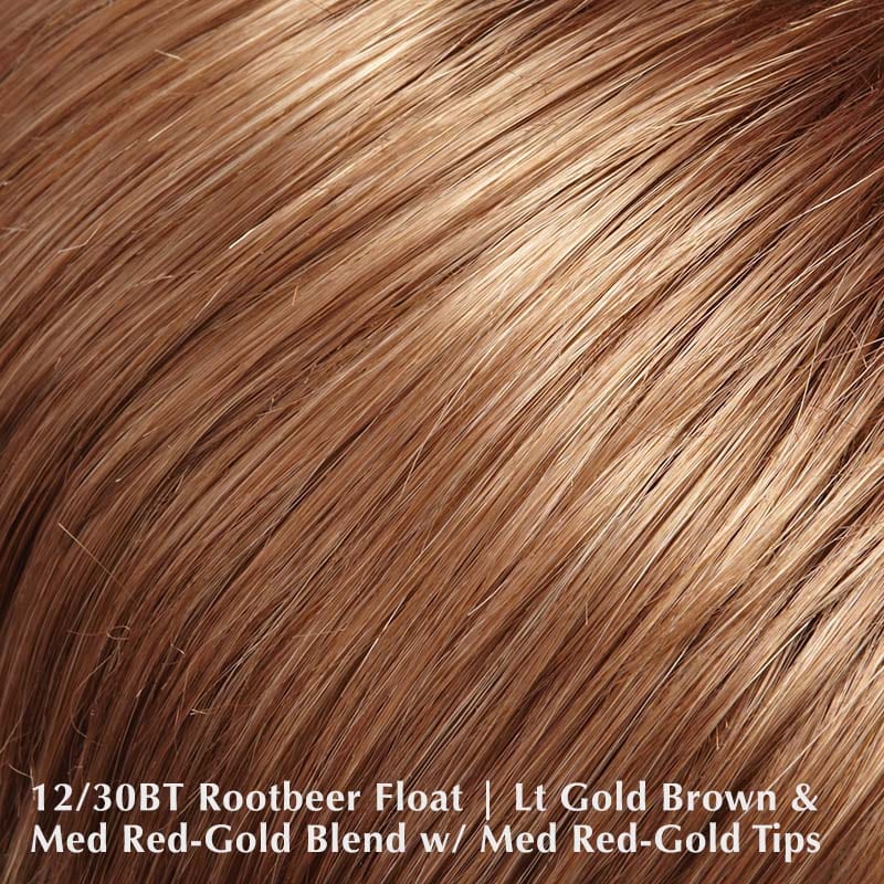 Top Smart 18" by Jon Renau | Lace Front Synthetic Hair Topper Jon Renau Hair Toppers 12/30BT Rootbeer Float / Base: 9" x 9" | Length: 18" / Large